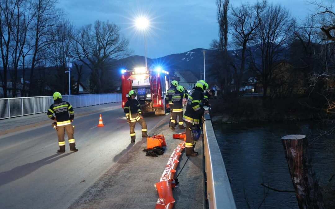 Schadstoffeinsatz auf der Mur