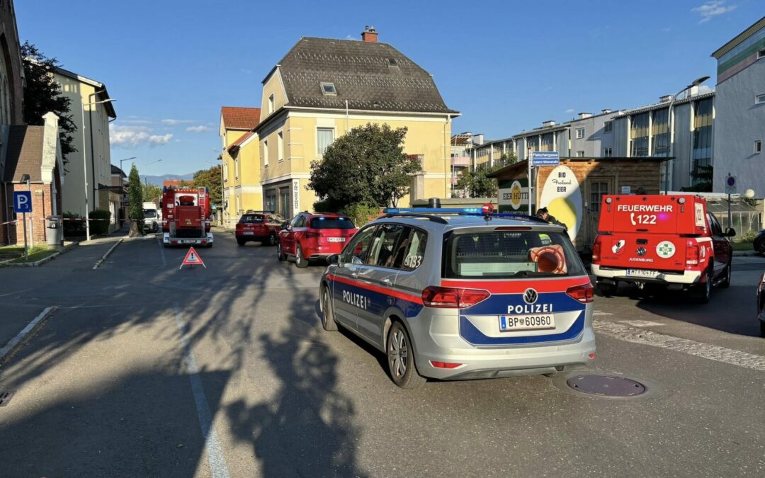 Gasaustritt im Zeltweger Stadtgebiet