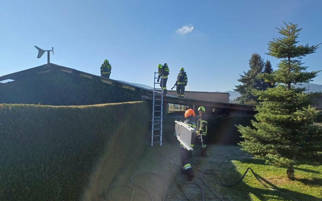 Garagenbrand in Farrach